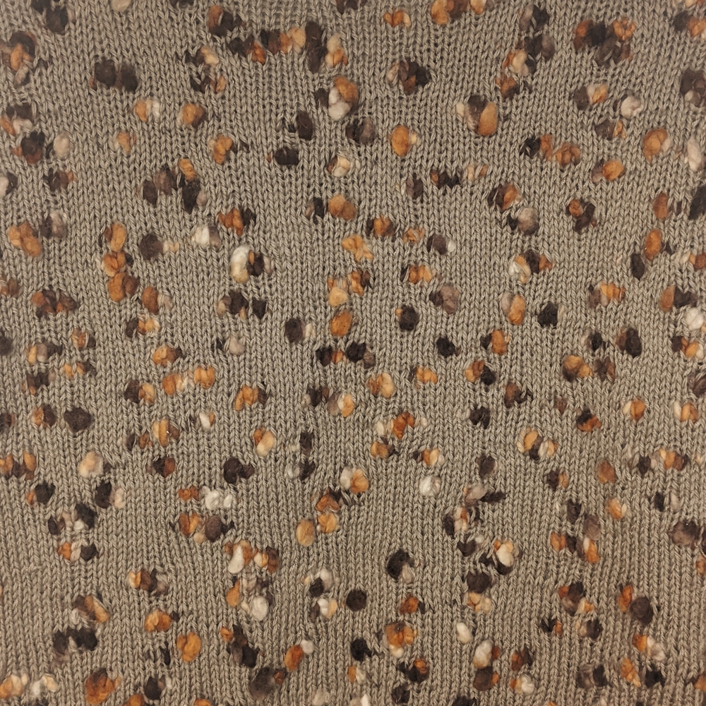 Vintage handmade brown popcorn knit cardigan - Picture 3 of 5